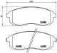 BREMBO Bremsbelagsatz, Scheibenbremse P 23 126
