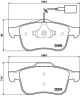 BREMBO Bremsbelagsatz, Scheibenbremse P 23 132