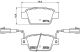 BREMBO Bremsbelagsatz, Scheibenbremse P 23 135