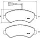 BREMBO Bremsbelagsatz, Scheibenbremse P 23 136