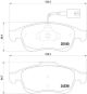 BREMBO Bremsbelagsatz, Scheibenbremse P 23 148X