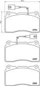 BREMBO Bremsbelagsatz, Scheibenbremse P 23 154