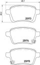 BREMBO Bremsbelagsatz, Scheibenbremse P 23 156