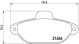 BREMBO Bremsbelagsatz, Scheibenbremse P 23 160