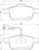 BREMBO Bremsbelagsatz, Scheibenbremse P 23 163