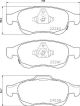 BREMBO Bremsbelagsatz, Scheibenbremse P 23 165