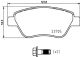BREMBO Bremsbelagsatz, Scheibenbremse P 23 169