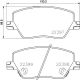 BREMBO Bremsbelagsatz, Scheibenbremse P 23 170