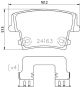 BREMBO Bremsbelagsatz, Scheibenbremse P 23 175