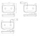 BREMBO Bremsbelagsatz, Scheibenbremse P 23 183