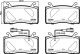 BREMBO Bremsbelagsatz, Scheibenbremse P 23 187