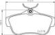 BREMBO Bremsbelagsatz, Scheibenbremse P 23 189