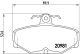 BREMBO Bremsbelagsatz, Scheibenbremse P 24 018
