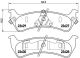 BREMBO Bremsbelagsatz, Scheibenbremse P 24 042