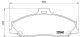 BREMBO Bremsbelagsatz, Scheibenbremse P 24 051