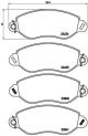 BREMBO Bremsbelagsatz, Scheibenbremse P 24 053