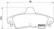 BREMBO Bremsbelagsatz, Scheibenbremse P 24 070