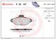 BREMBO Bremsbelagsatz, Scheibenbremse P 24 147X