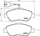 BREMBO Bremsbelagsatz, Scheibenbremse P 24 150