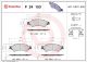 BREMBO Bremsbelagsatz, Scheibenbremse P 24 153X