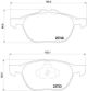 BREMBO Bremsbelagsatz, Scheibenbremse P 24 158