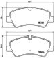 BREMBO Bremsbelagsatz, Scheibenbremse P 24 160