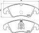 BREMBO Bremsbelagsatz, Scheibenbremse P 24 161