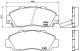 BREMBO Bremsbelagsatz, Scheibenbremse P 28 026