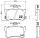 BREMBO Bremsbelagsatz, Scheibenbremse P 28 027