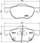 BREMBO Bremsbelagsatz, Scheibenbremse P 28 036