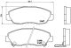 BREMBO Bremsbelagsatz, Scheibenbremse P 28 042