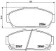 BREMBO Bremsbelagsatz, Scheibenbremse P 28 048