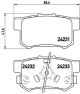 BREMBO Bremsbelagsatz, Scheibenbremse P 28 051