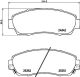 BREMBO Bremsbelagsatz, Scheibenbremse P 28 068