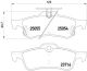 BREMBO Bremsbelagsatz, Scheibenbremse P 28 070