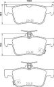 BREMBO Bremsbelagsatz, Scheibenbremse P 28 089