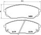BREMBO Bremsbelagsatz, Scheibenbremse P 30 019