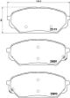 BREMBO Bremsbelagsatz, Scheibenbremse P 30 071