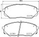 BREMBO Bremsbelagsatz, Scheibenbremse P 30 086