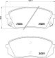 BREMBO Bremsbelagsatz, Scheibenbremse P 30 093E