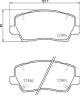 BREMBO Bremsbelagsatz, Scheibenbremse P 30 114