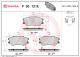 BREMBO Bremsbelagsatz, Scheibenbremse P 30 121E