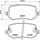 BREMBO Bremsbelagsatz, Scheibenbremse P 30 139