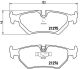 BREMBO Bremsbelagsatz, Scheibenbremse P 36 008