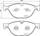BREMBO Bremsbelagsatz, Scheibenbremse P 36 029