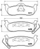 BREMBO Bremsbelagsatz, Scheibenbremse P 37 011