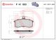 BREMBO Bremsbelagsatz, Scheibenbremse P 41 003X