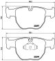 BREMBO Bremsbelagsatz, Scheibenbremse P 44 012