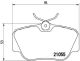 BREMBO Bremsbelagsatz, Scheibenbremse P 50 011