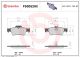 BREMBO Bremsbelagsatz, Scheibenbremse P50052NX